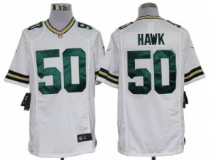 Nike NFL Green Bay Packers #50 A.J. Hawk White Game Jerseys