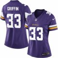 Women's Nike Minnesota Vikings #33 Michael Griffin Limited Purple Team Color NFL Jersey