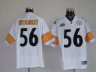 nfl pittsburgh steelers #56 woodley white(09 superbowl)