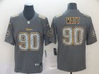 Nike Steelers #90 T.J. Watt Gray Camo Vapor Untouchable Limited Jersey