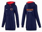 Women Chicago bears Logo Pullover Hoodie-071