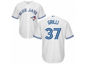 Mens Majestic Toronto Blue Jays #37 Jason Grilli Replica White Home MLB Jersey