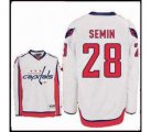 nhl washington capital #28 semin white