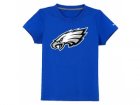 nike philadelphia eagles authentic logo youth T-Shirt blue