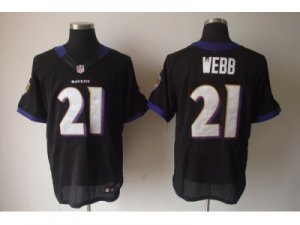 Nike NFL baltimore ravens #21 webb black Elite Jerseys