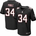 Mens Nike Atlanta Falcons #34 Brian Poole Elite Black Alternate NFL Jersey