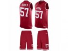Mens Nike San Francisco 49ers #57 Eli Harold Limited Red Tank Top Suit NFL Jersey