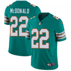 Nike Dolphins #22 T.J. McDonald Aqua Vapor Untouchable Limited Jersey