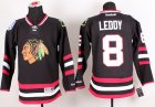 NHL Chicago Blackhawks #8 LEDDY black [2014 winter classic]