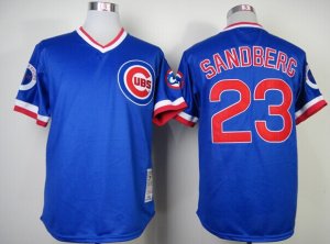 mlb Chicago Cubs #23 Sandberg M&N BLUE