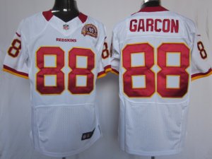 Nike Washington Redskins #88 Pierre Garcon white 80TH Patch Elite Jerseys