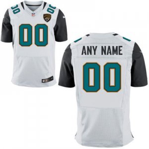 Men Jacksonville Jaguars Nike White Custom Elite Jersey