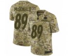 Men Nike Pittsburgh Steelers #89 Vance McDonald Limited Camo 2018 Salute to Service NFL Jersey