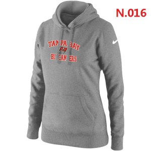 Women NEW Tampa Bay Buccaneers Heart & Soul Pullover Hoodie grey