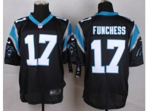 Nike Carolina Panthers #17 Devin Funchess Black Team Color Jerseys(Elite)