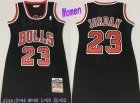 Bulls #23 Michael Jordan Black Women 1997-98 Hardwood Classics Mesh Jersey