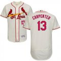 St.Louis Cardinals #13 Matt Carpenter Cream Flexbase Authentic Collection Stitched Baseball Jersey