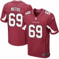 Mens Nike Arizona Cardinals #69 Evan Mathis Elite Red Team Color NFL Jersey