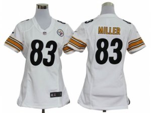 Nike Women Pittsburgh Steelers #83 Heath Miller white Jerseys