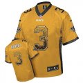 Nike New Orleans Saints #3 Bobby Hebert Gold Jersey(Elite Drift Fashion)