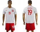 Poland #19 Zielinski Home Soccer Country Jersey