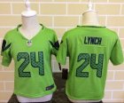 Toddler Nike Seattle Seahawks #24 Marshawn Lynch Green Jerseys