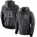 NFL Mens Nike Washington Redskins #21 Sean Taylor Stitched Black Anthracite Salute to Service Player Performance Hoodie