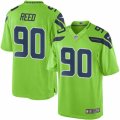 Youth Nike Seattle Seahawks #90 Jarran Reed Limited Green Rush NFL Jersey