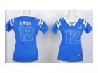 Nike women indianapolis colts #12 luck blue jerseys[Fashion Rhinestone sequins]