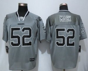 Nike Okaland Raiders #52 Mack Grey Jerseys(Lights Out Elite)