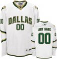 Customized Dallas Stars Jersey White Man Hockey