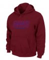 New York Giants Authentic font Pullover Hoodie Red
