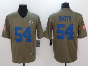 Nike Cowboys #54 Jaylon Smith Olive Salute To Service Limited Jersey