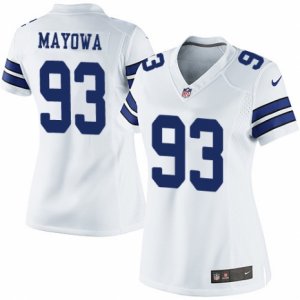 Women\'s Nike Dallas Cowboys #93 Benson Mayowa Limited White NFL Jersey