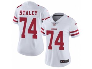 Women Nike San Francisco 49ers #74 Joe Staley Vapor Untouchable Limited White NFL Jersey