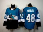 NHL San Jose Sharks #48 Tomas Hertl blue-black jerseys