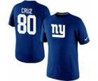 Nike New York Giants Victor Cruz Name & Number T-Shirt Blue