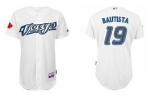 Kids mlb Toronto Blue Jays #19 Bautists White