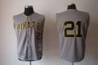 mlb jerseys pittsburgh pirates #21 clemente m&n grey 1962[vest style]