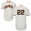 Mens Majestic San Francisco Giants #22 Will Clark Cream Flexbase Authentic Collection MLB Jersey