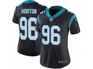 Women Nike Carolina Panthers #96 Wes Horton Vapor Untouchable Limited Black Team Color NFL Jersey