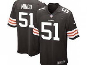 Nike NFL Cleveland Browns #51 Barkevious Mingo Brown Jerseys(Game)