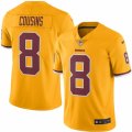 Mens Nike Washington Redskins #8 Kirk Cousins Limited Gold Rush NFL Jersey