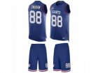 Mens Nike New York Giants #88 Evan Engram Limited Royal Blue Tank Top Suit NFL Jersey