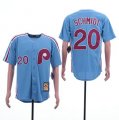 Phillies #20 Mike Schmidt Blue Cooperstown Collection Jersey