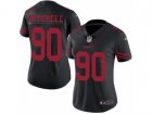 Women Nike San Francisco 49ers #90 Earl Mitchell Limited Black Rush NFL Jersey