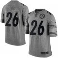 Nike Pittsburgh Steelers #26 Le'Veon Bell Gridiron Gray jerseys(Limited)