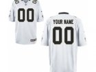 Men's Nike New Orleans Saints Customized Game White Jerseys (S-4XL)