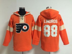 NHL Philadelphia Flyers #88 Eric Lindros orange jerseys(pullover hooded sweatshirt)