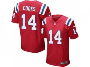 Mens Nike New England Patriots #14 Brandin Cooks Elite Red Alternate NFL Jersey